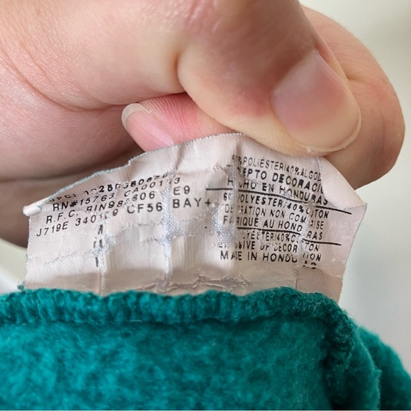 Vintage Champion teal sweatshirt M - Picture 5 of 5